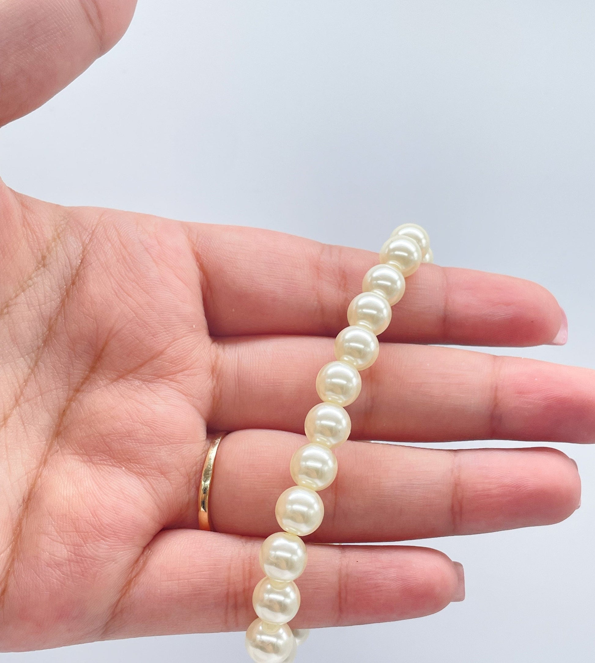 18k Gold Filled Large Pearl Set