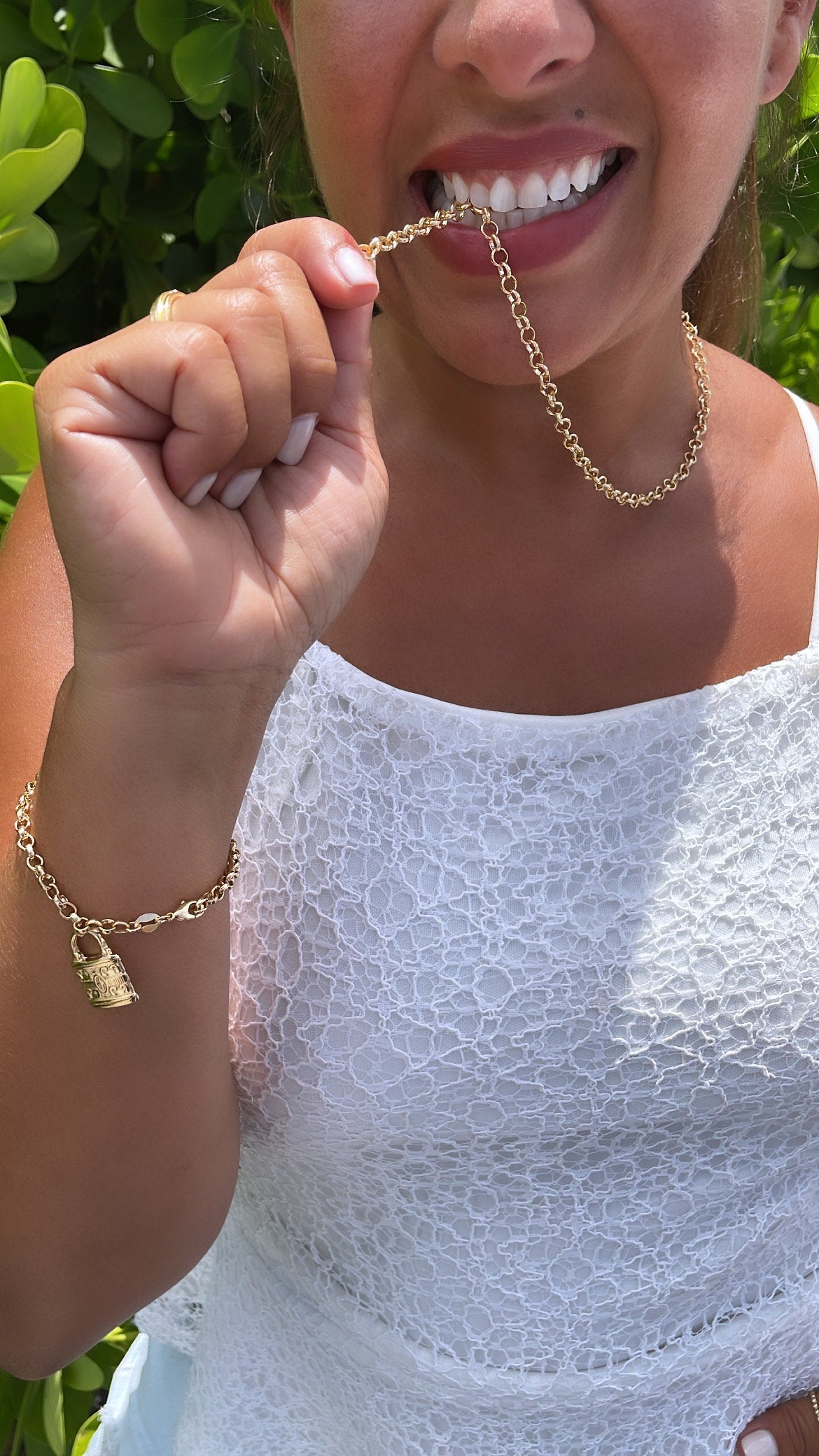 18k Gold Filled 5mm Rolo Link Chain