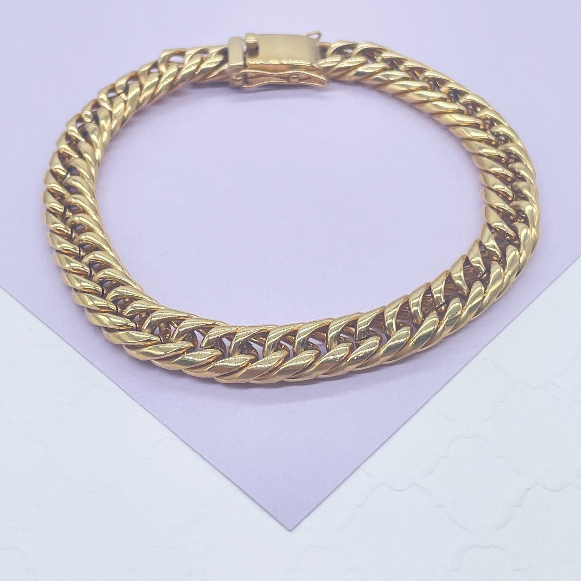 14k Gold Filled Miami Cuban Link Chain Necklace (10mm, 26 inch)