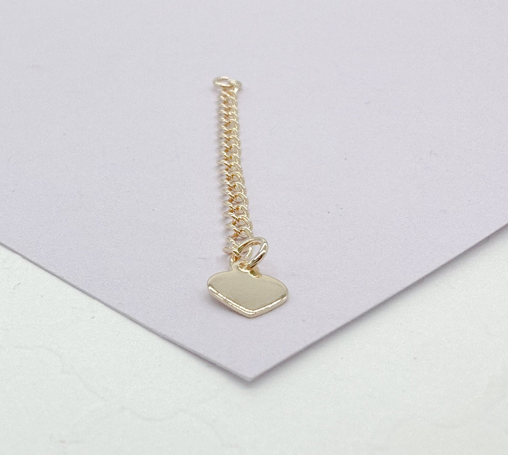 Two Inches 18k Gold Filled Extender 2" Chains, Necklaces, Anklets, Bracelets Supplies DIY Findings