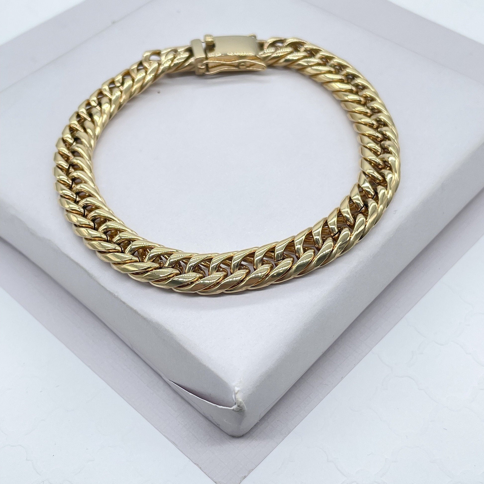 14k Gold Filled Miami Cuban Link Chain Necklace (10mm, 26 inch)