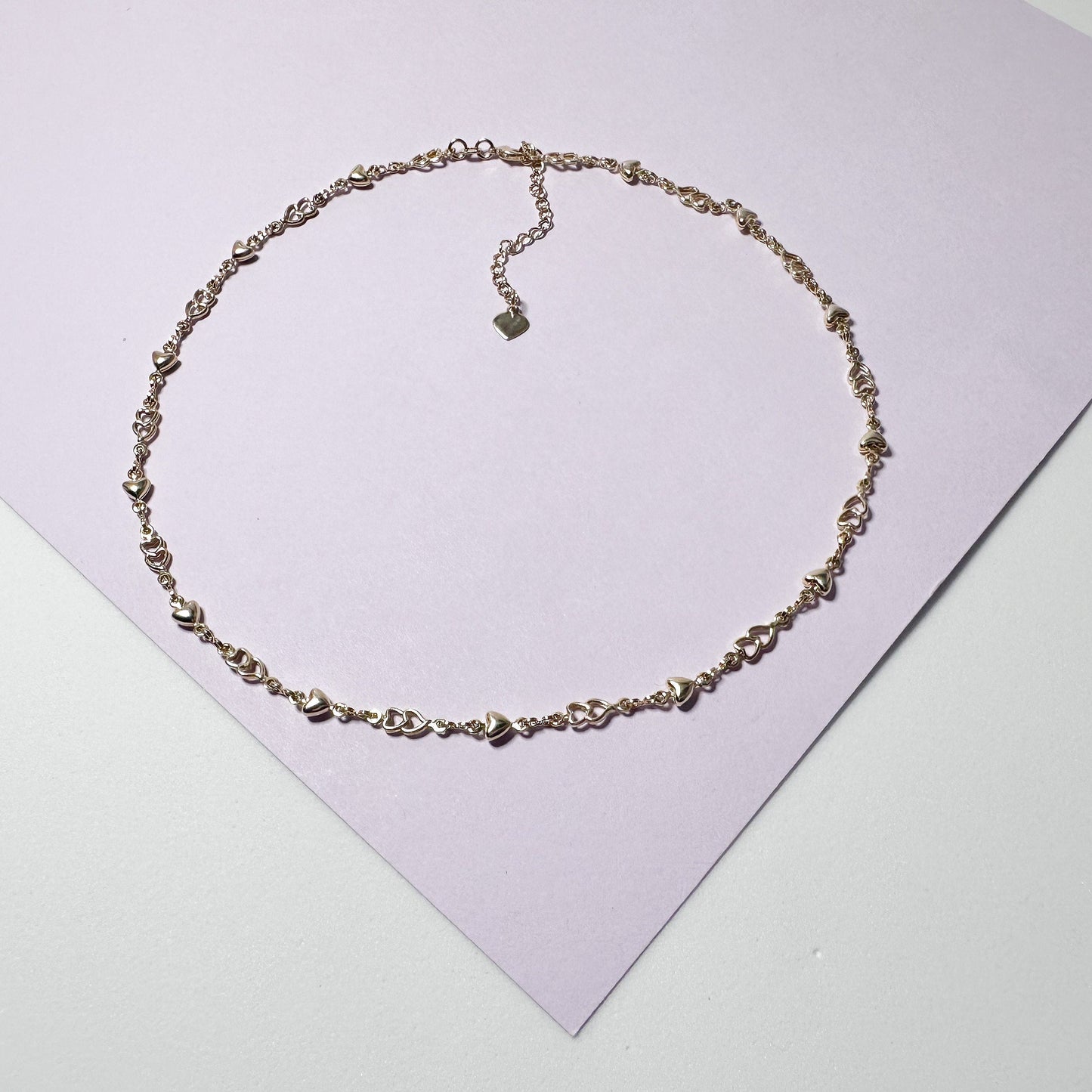 18k Gold Filled Dainty Heart Choker