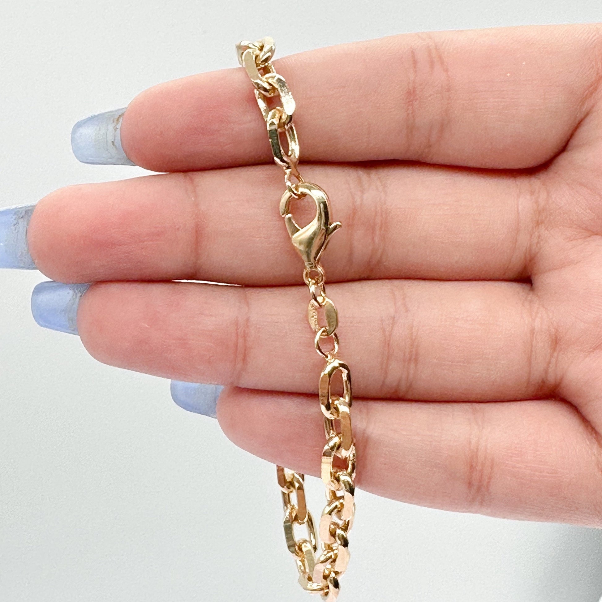 18k Gold Filled Chunky Cable Link Paper Clip