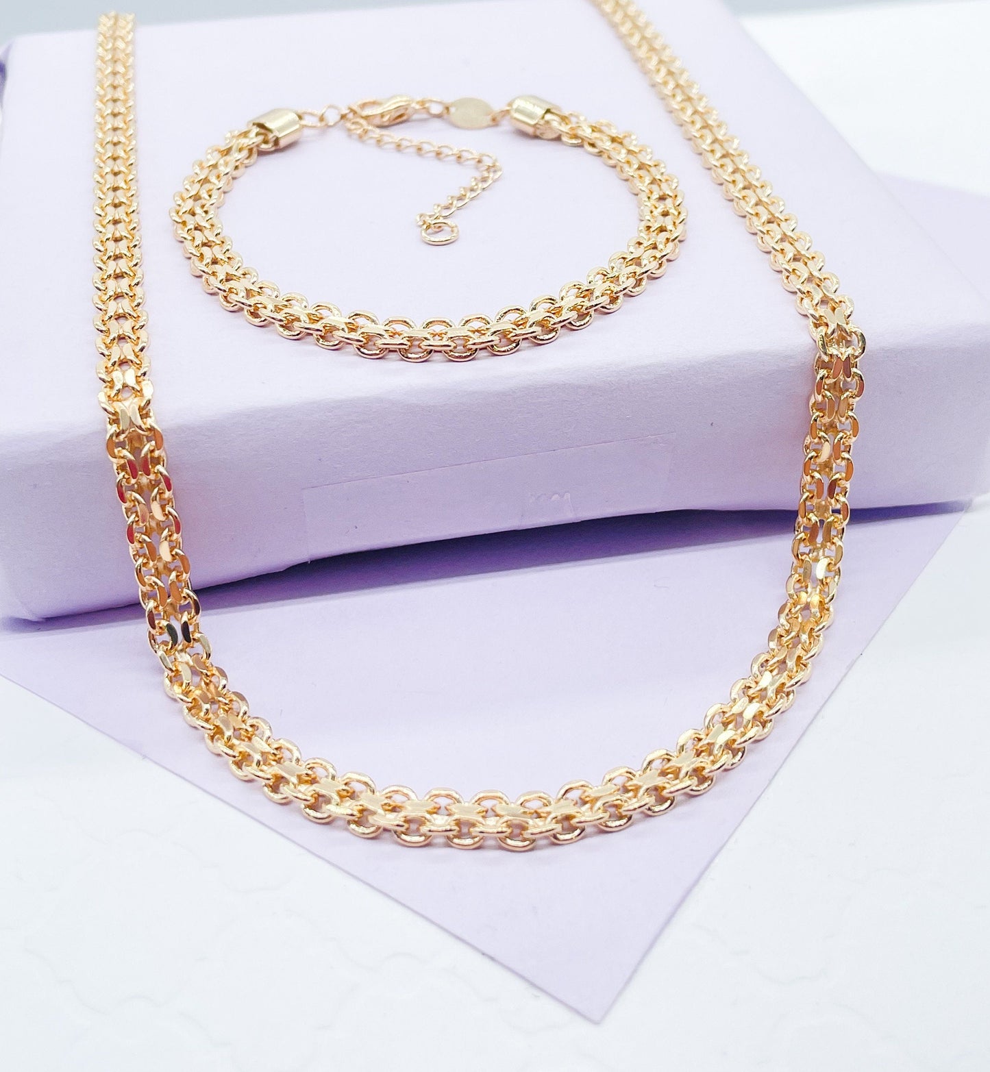 18k Gold Filled Bismark Style Set