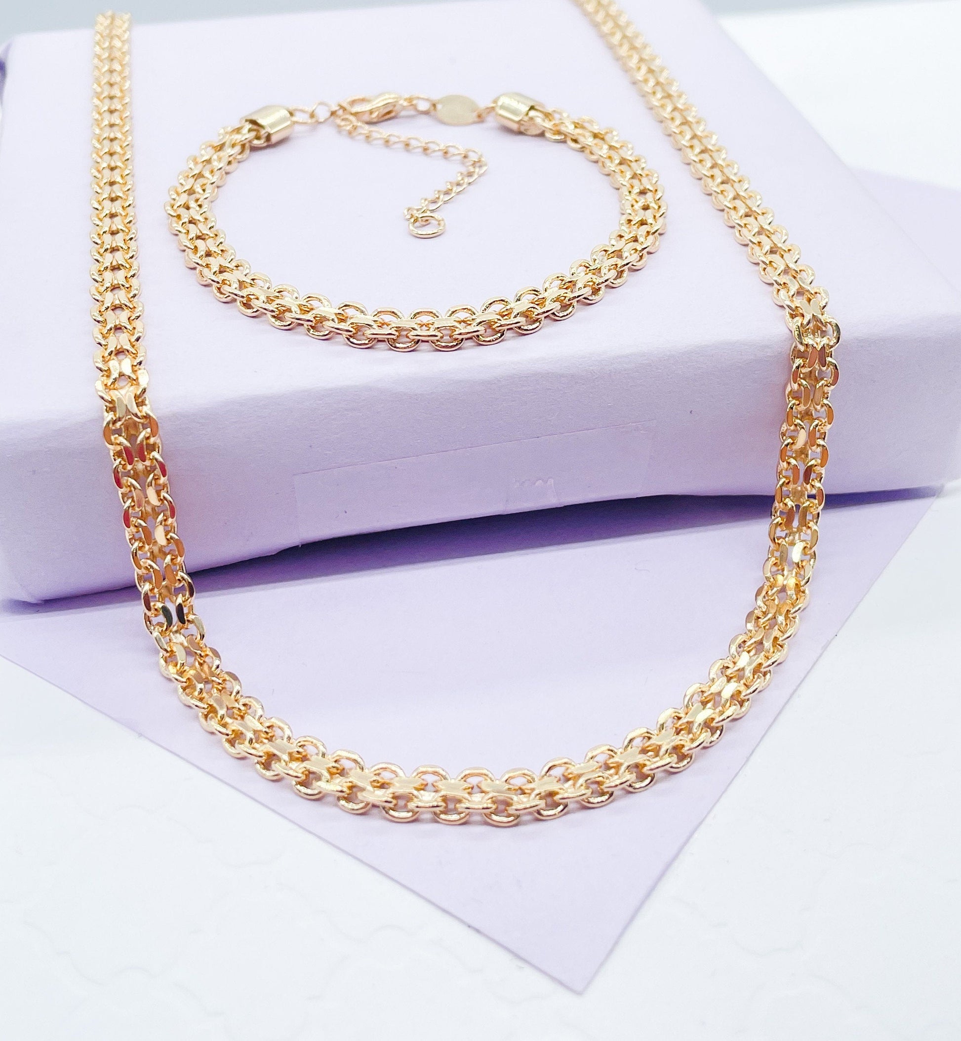 18k Gold Filled Bismark Style Set