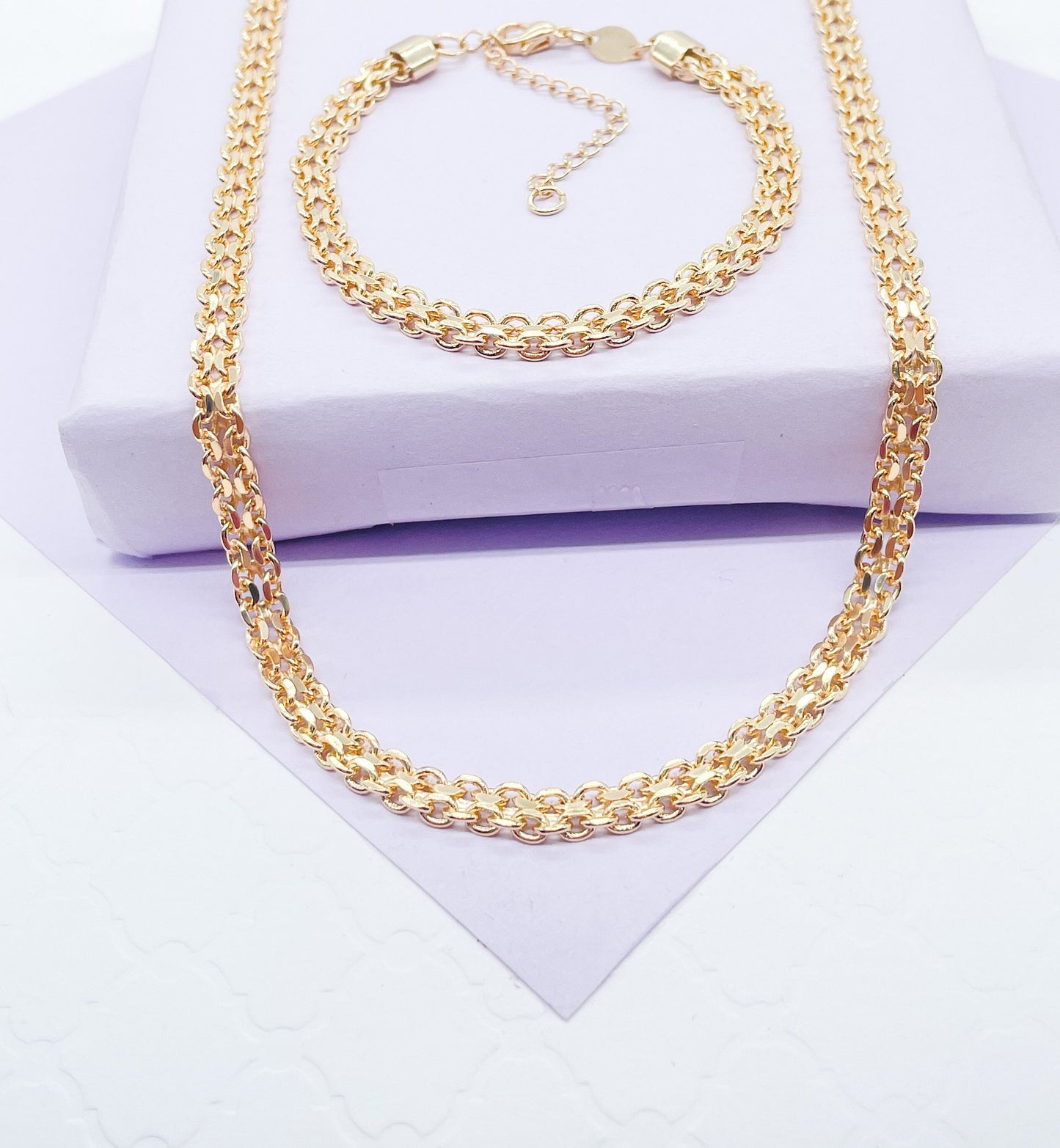 18k Gold Filled Bismark Style Set