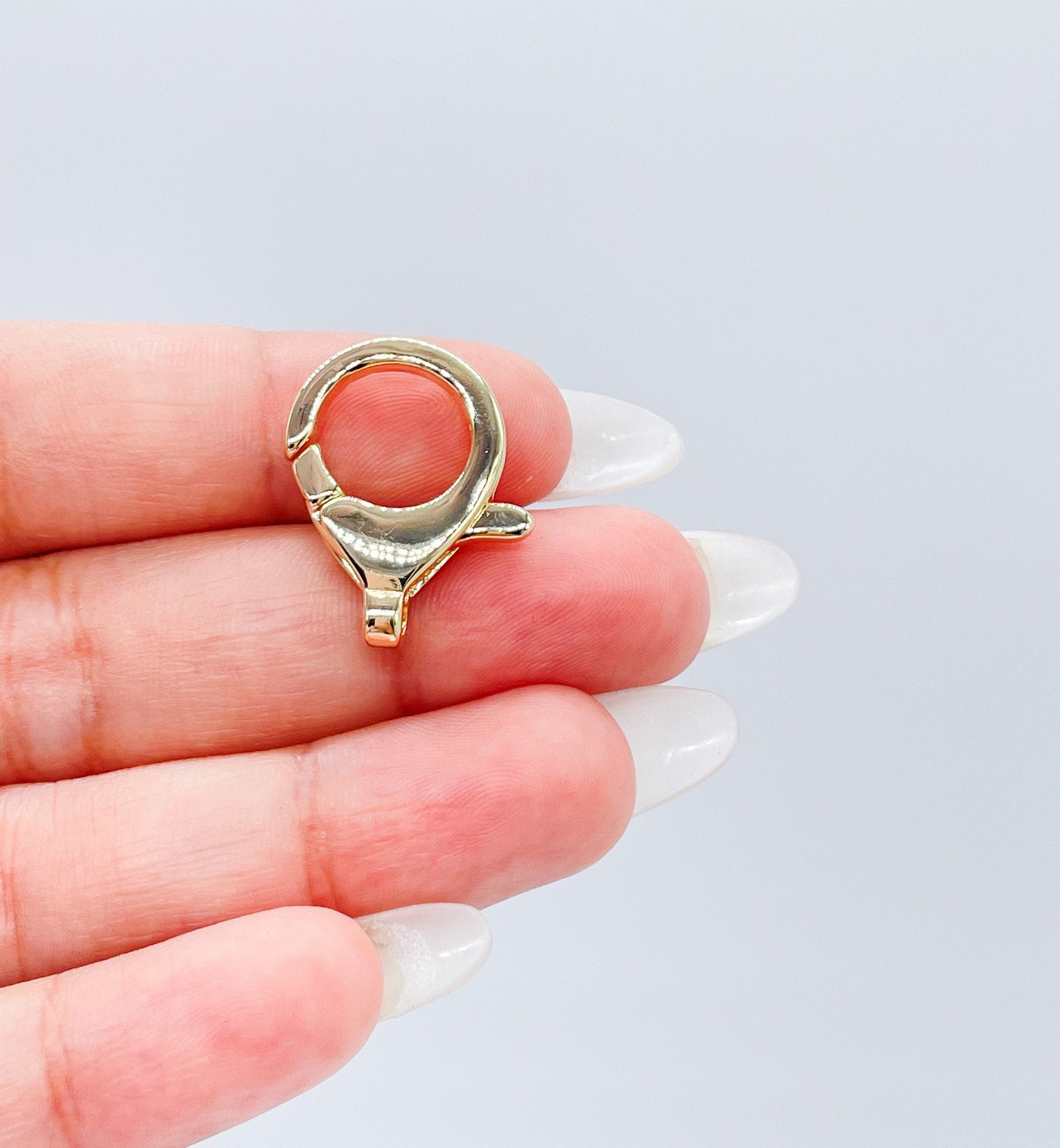 18k Gold Filled Plain Crab Claw Clasp