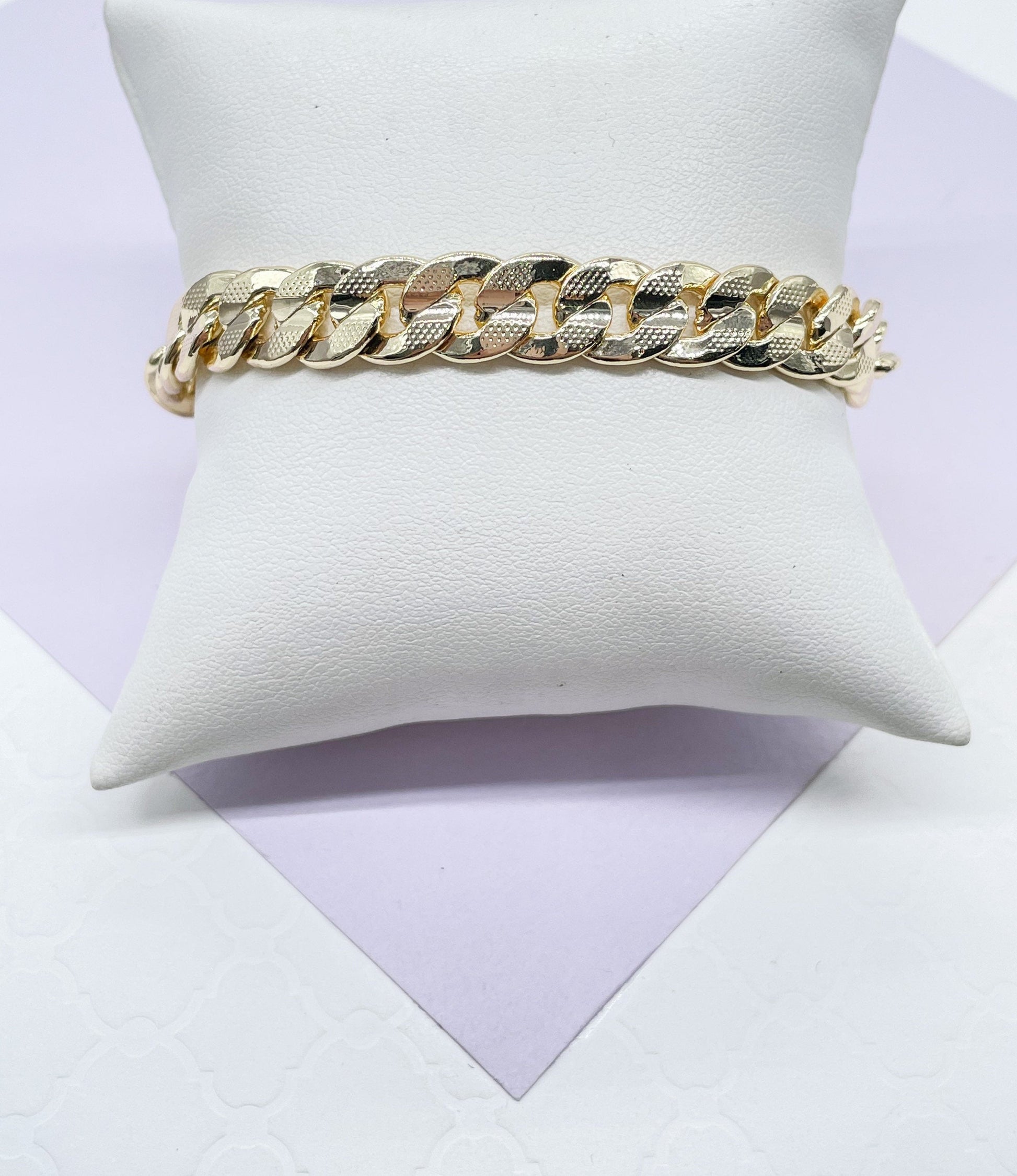 18k Gold Filled Thick Cuban Link Anklet Available In 2 Styles