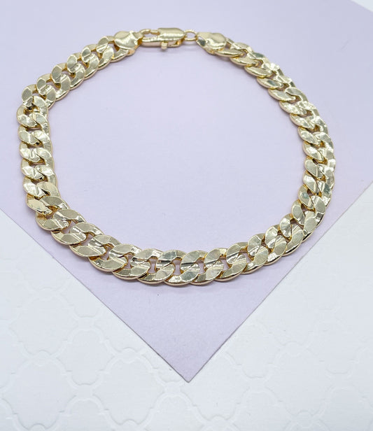 18k Gold Filled Thick Cuban Link Anklet Available In 2 Styles