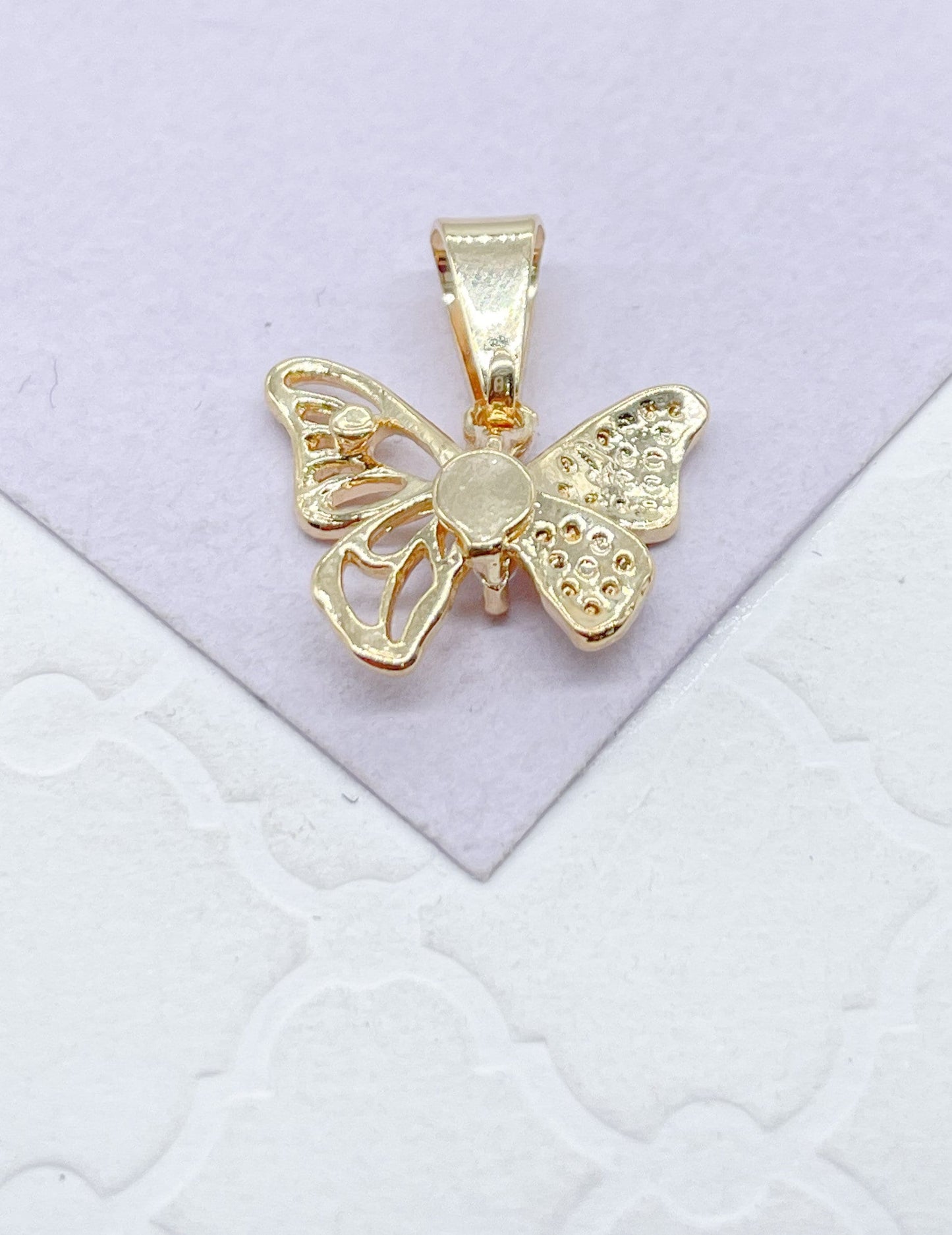 18k Gold Filled Dainty Butterfly Set