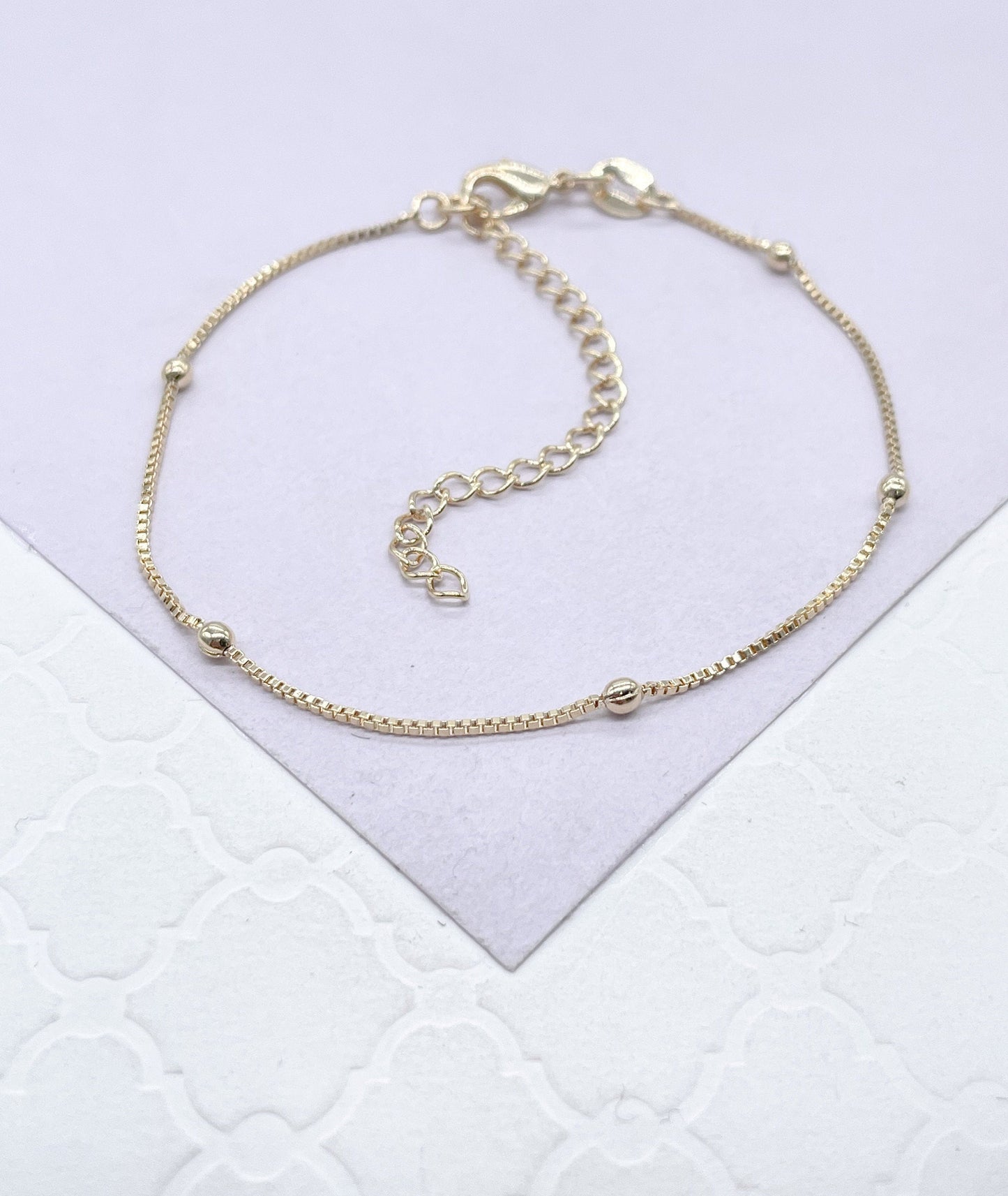 18k Gold Filled Satellite Chain 1mm Necklace For Wholesale And Jewelry Supplies