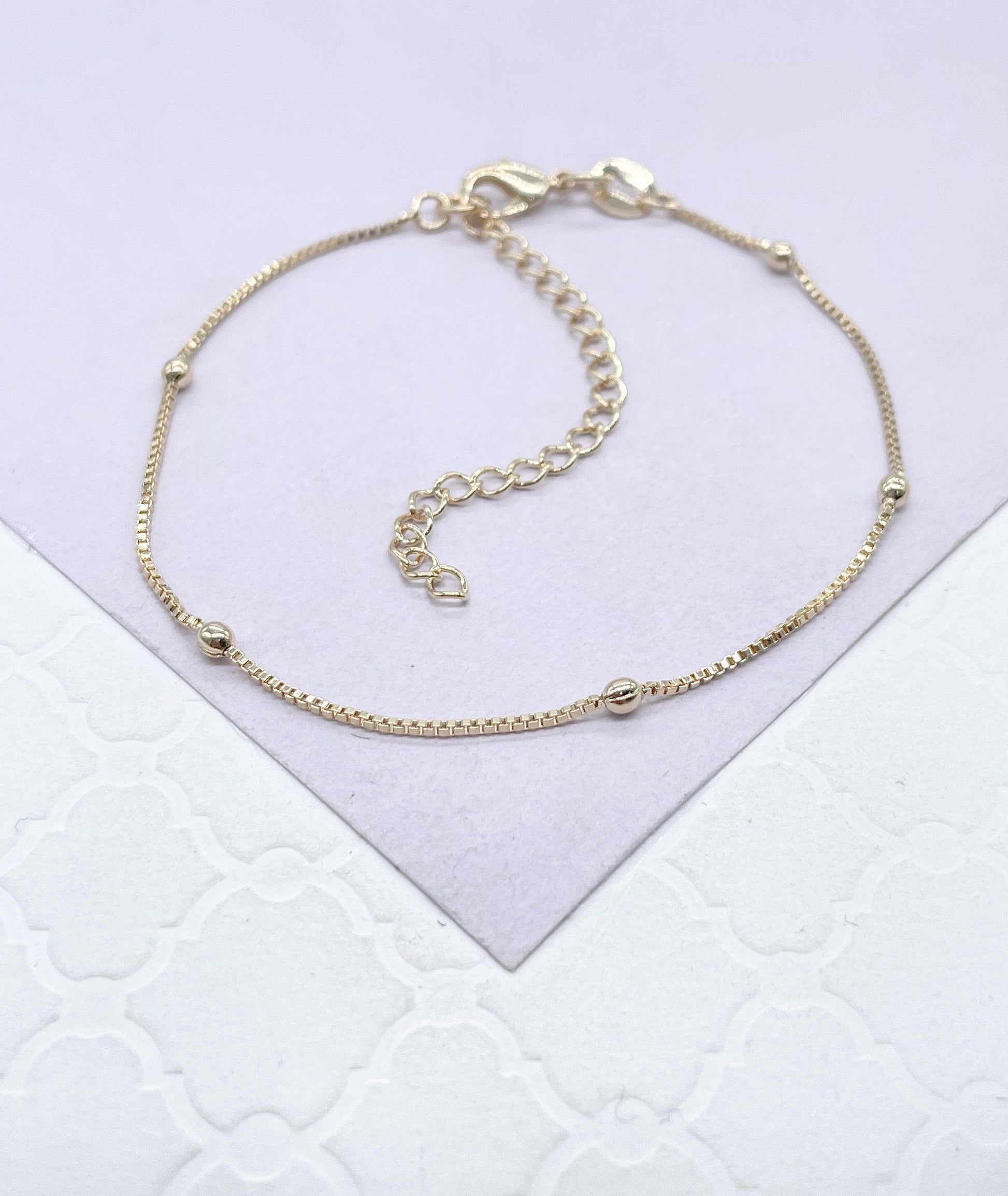 18k Gold Filled Satellite Chain 1mm Necklace For Wholesale And Jewelry Supplies