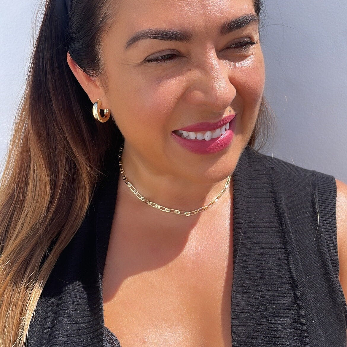 18k Gold Filled 4mm Figaro Link Chain