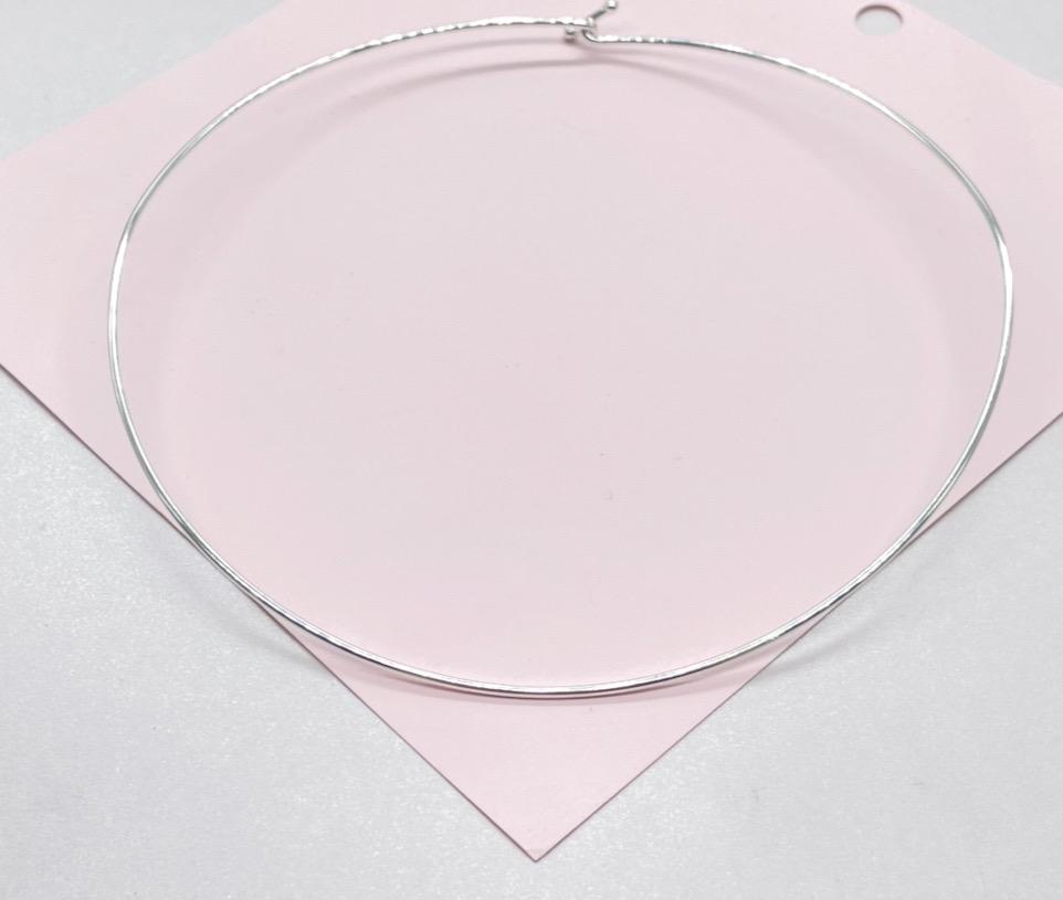 18k Gold Filled Hard Plain Omega Choker Necklace