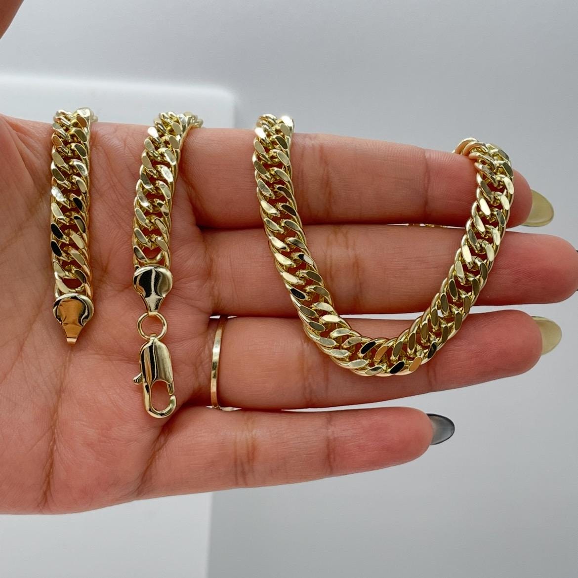 18k Gold Filled Double XL Cuban Link Chain 8 mm