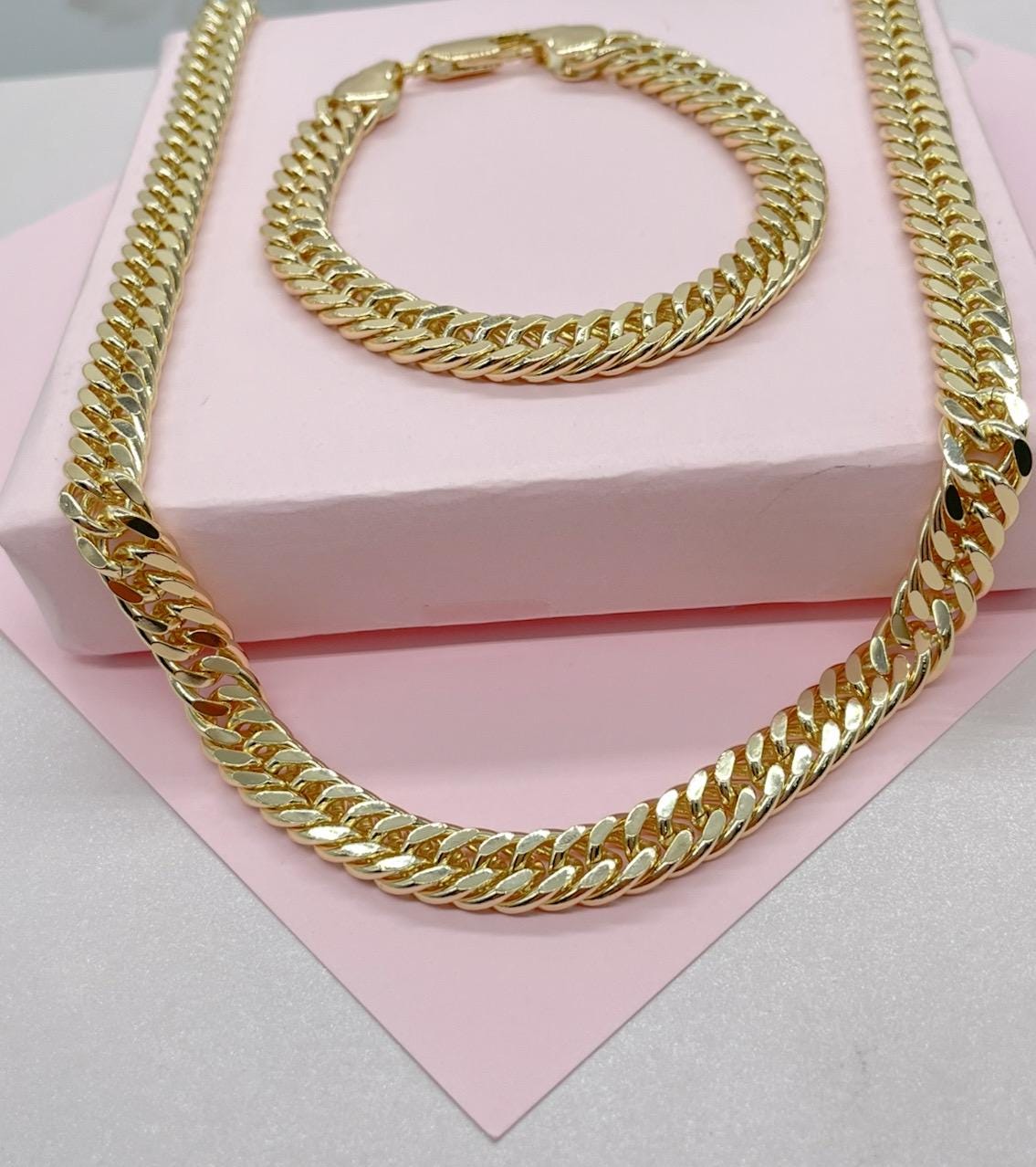 18k Gold Filled Double XL Cuban Link Chain 8 mm
