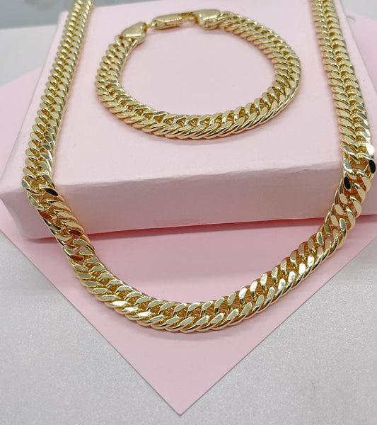 18k Gold Filled Double XL Cuban Link Chain 8 mm