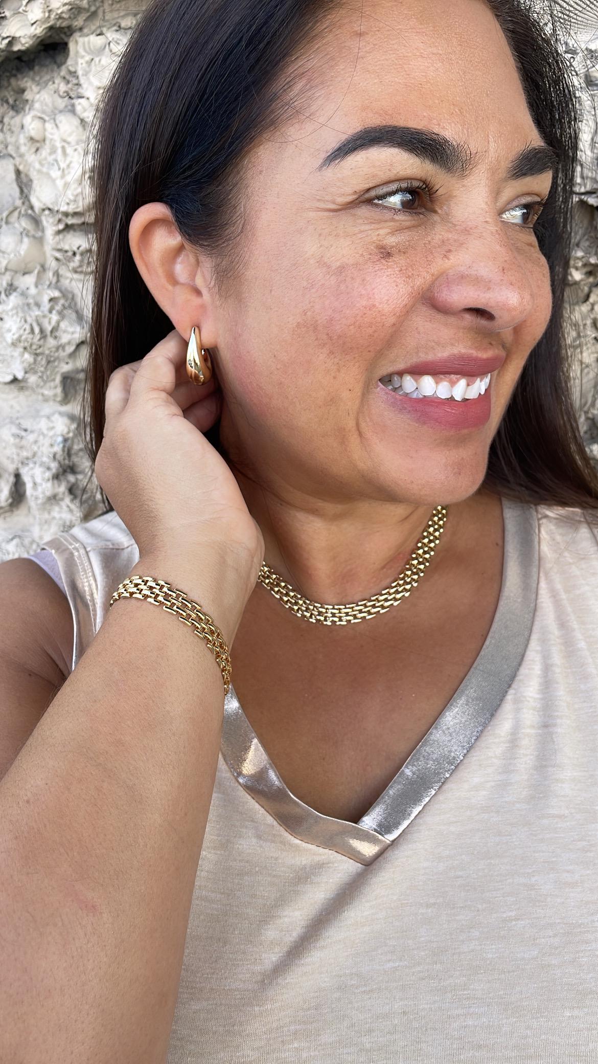 18k Gold Filled 9.5mm Bismark Style Set