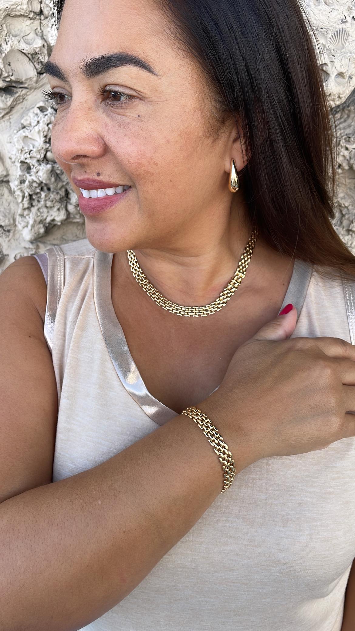 18k Gold Filled 9.5mm Bismark Style Set