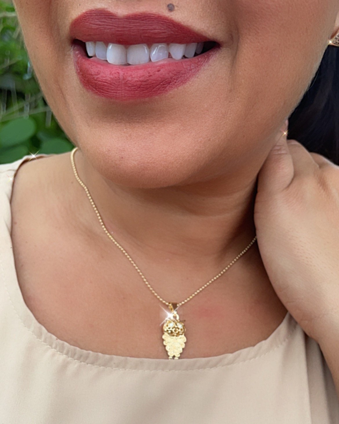 18k Gold Layered Owl Charm Featuring Cubic Zirconia Eyes For Wholesale And