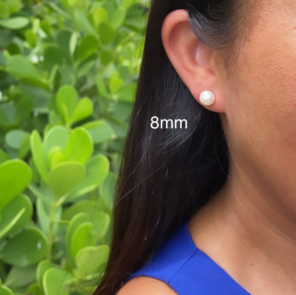 18k Gold Filled Plain Simulated Pearl Stud Earrings Available In Sizes 8mm, 10mm, 12mm And Jewelry Making Supplies