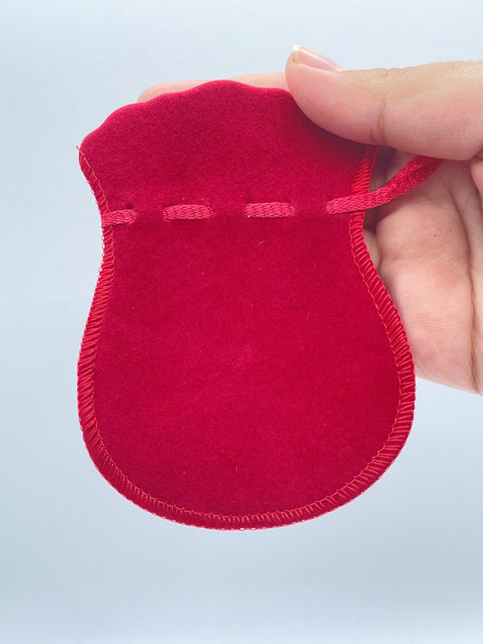 Velvet Gift Bags in Red and Black Colors, Pouches for Jewelry Supplies