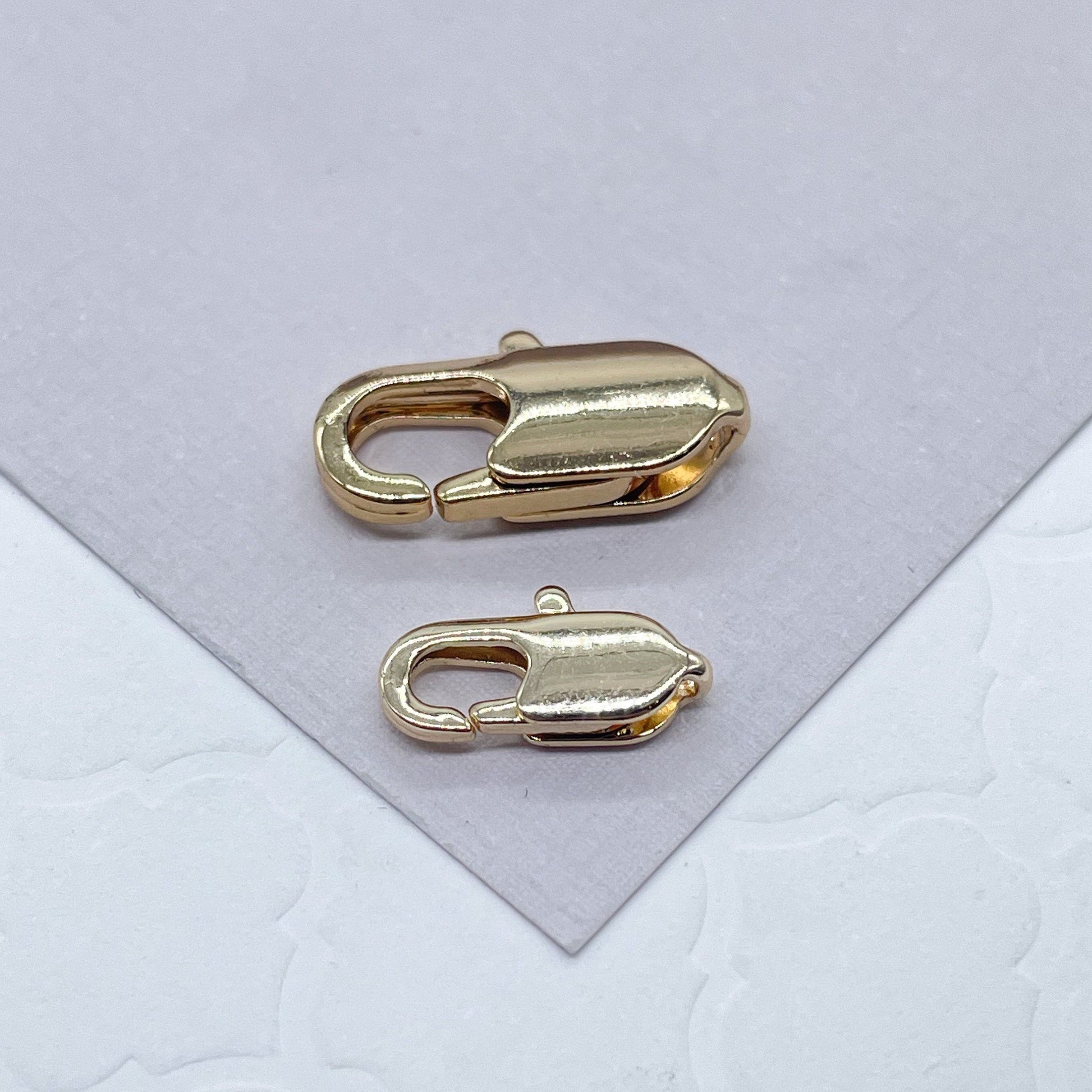 Package of 3 - 18k Gold Layered Lobster Claw Clasps For Chain, Necklac –  Bella Joias Miami