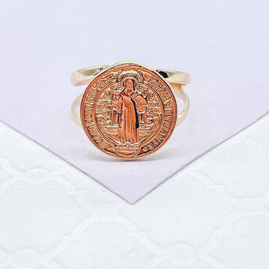 18k Gold Filled Smooth Plain San Benito Ring