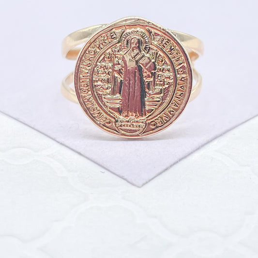 18k Gold Filled Smooth Plain San Benito Ring