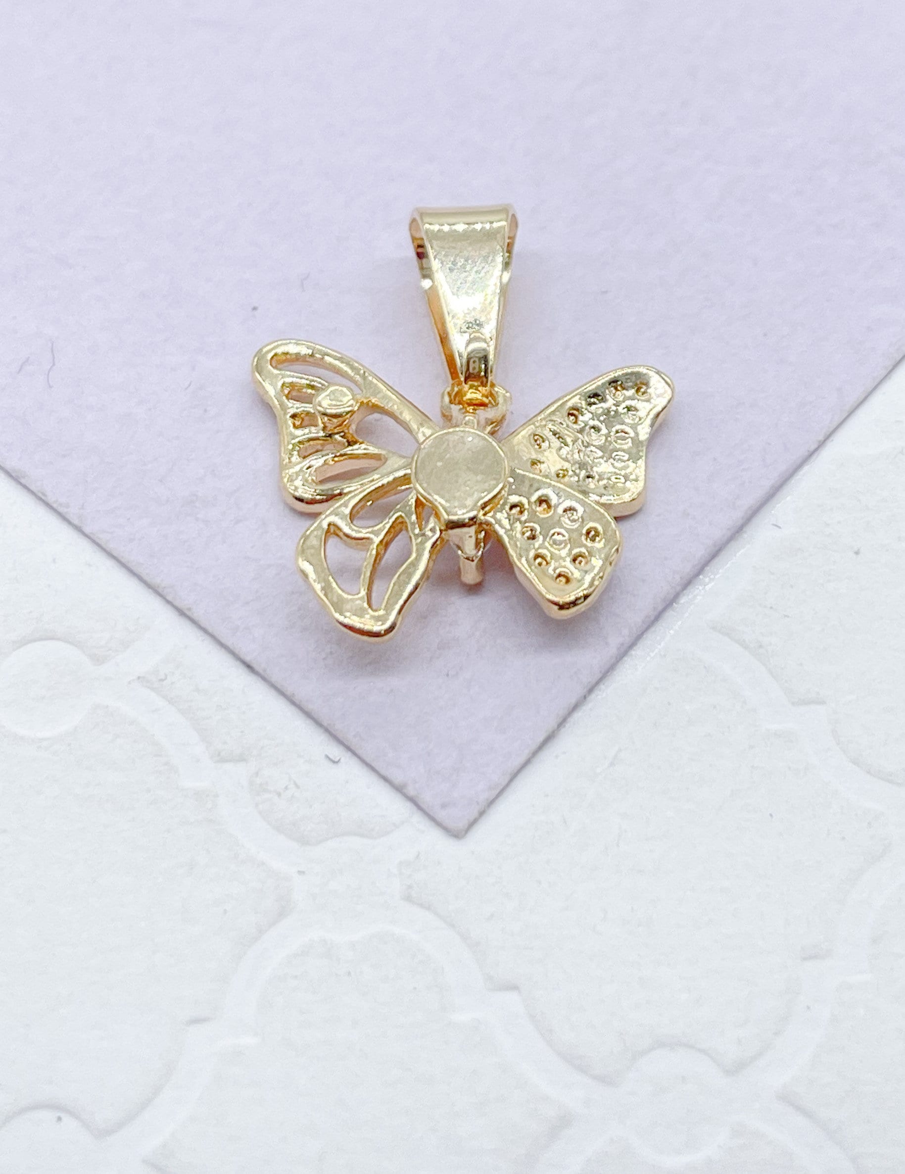 18k Gold Filled Dainty Butterfly Set