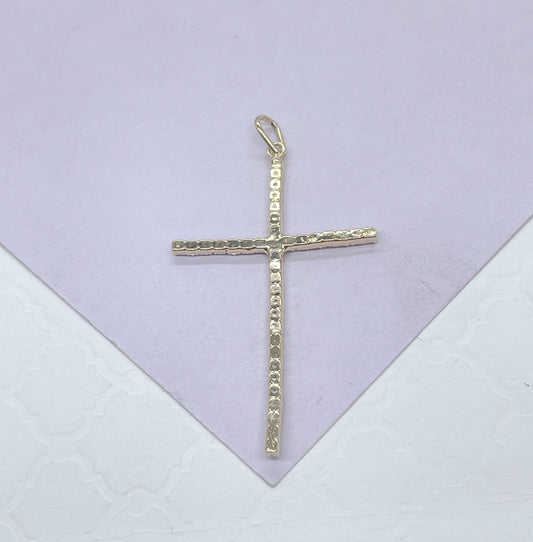18k Gold Filled 1 Inch Tall Dainty Cross Pendant, Cross Jewlery, Cross Pendant, Religious Pendant